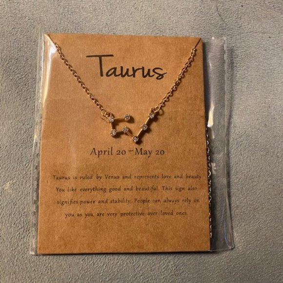 Jewelry - Gold Taurus Constellation Necklace